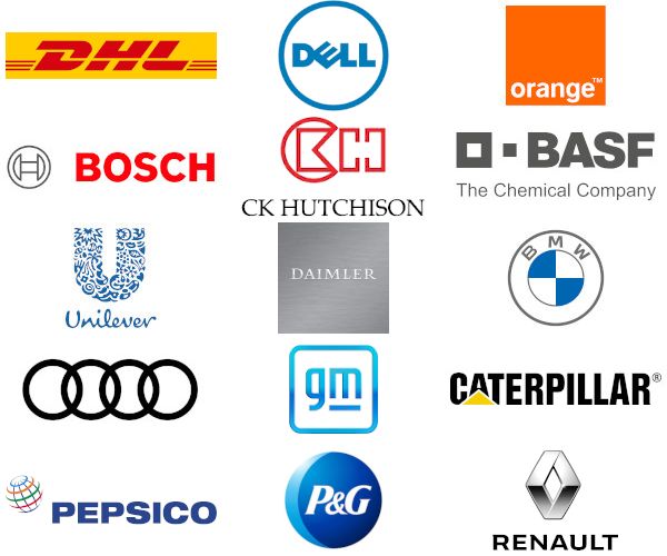 Global companies employing our alumni