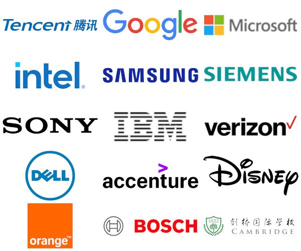 Organisations where alumni work