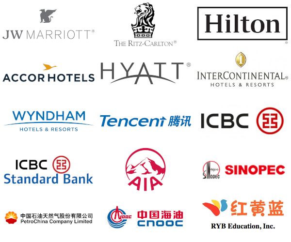 Organisations where alumni in China work