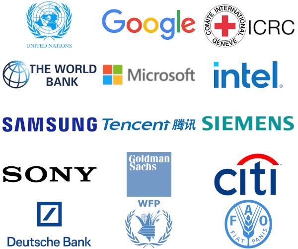 Organisations where alumni work
