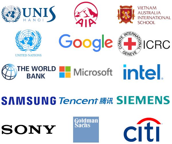Employers and organisations in Viet Nam and worldwide that hire our graduates