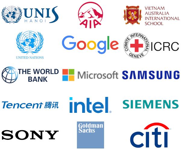 Organisations that employ our alumni in Viet Nam and worldwide
